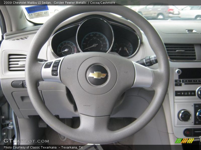 Golden Pewter Metallic / Cocoa/Cashmere 2009 Chevrolet Malibu LS Sedan