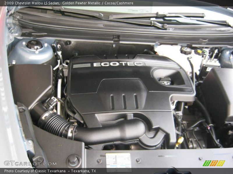 Golden Pewter Metallic / Cocoa/Cashmere 2009 Chevrolet Malibu LS Sedan