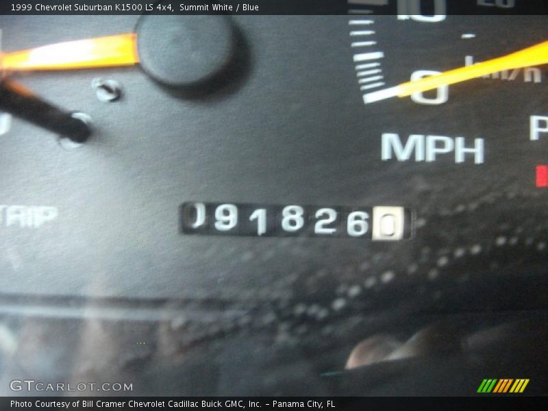 Summit White / Blue 1999 Chevrolet Suburban K1500 LS 4x4