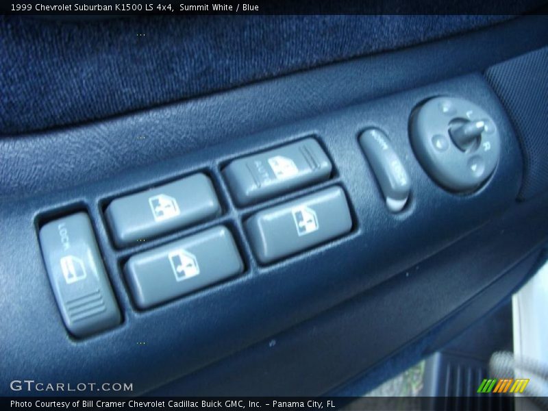 Summit White / Blue 1999 Chevrolet Suburban K1500 LS 4x4