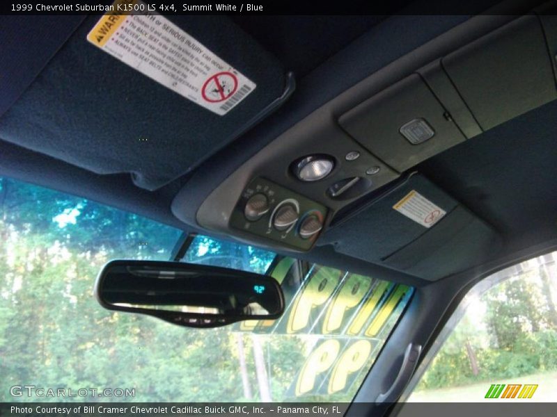 Summit White / Blue 1999 Chevrolet Suburban K1500 LS 4x4