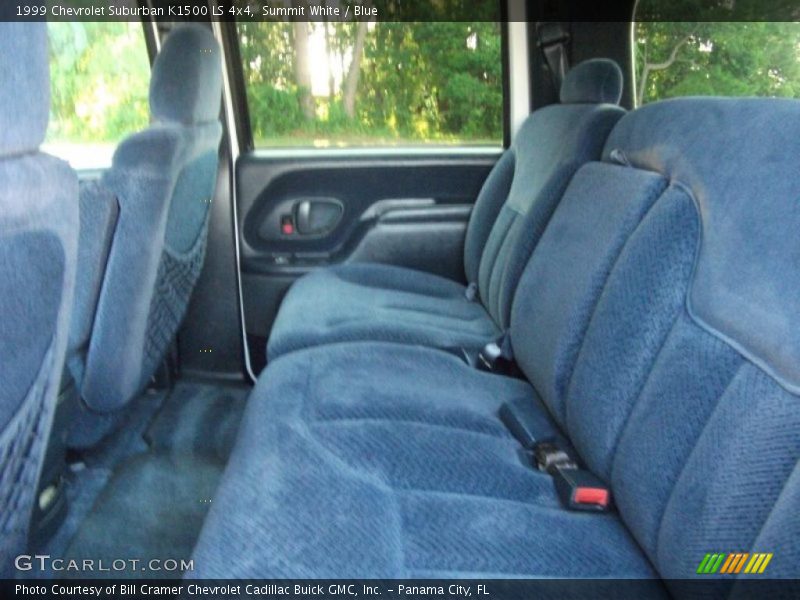 Summit White / Blue 1999 Chevrolet Suburban K1500 LS 4x4
