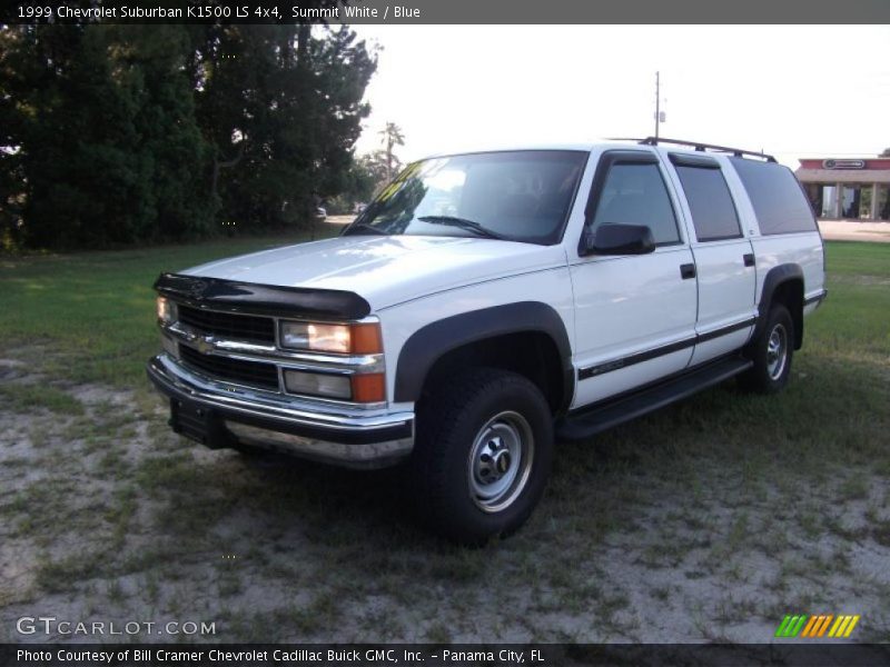 Summit White / Blue 1999 Chevrolet Suburban K1500 LS 4x4