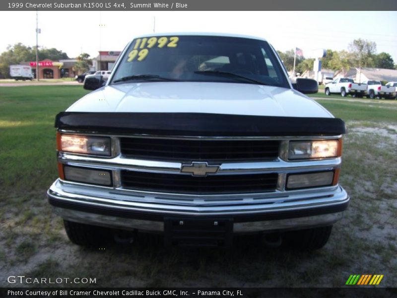 Summit White / Blue 1999 Chevrolet Suburban K1500 LS 4x4