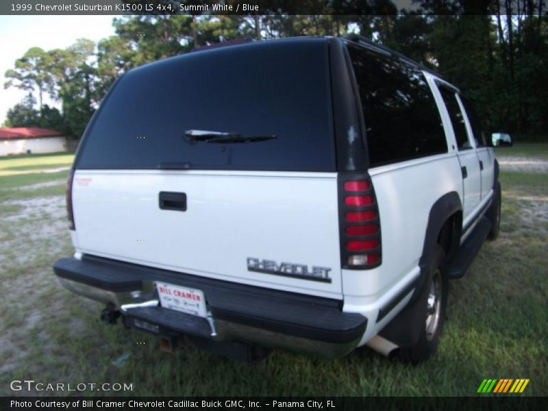 Summit White / Blue 1999 Chevrolet Suburban K1500 LS 4x4
