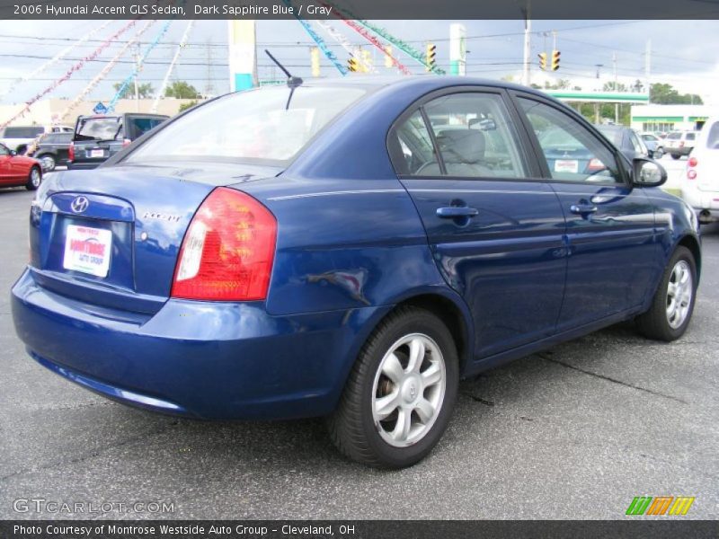 Dark Sapphire Blue / Gray 2006 Hyundai Accent GLS Sedan