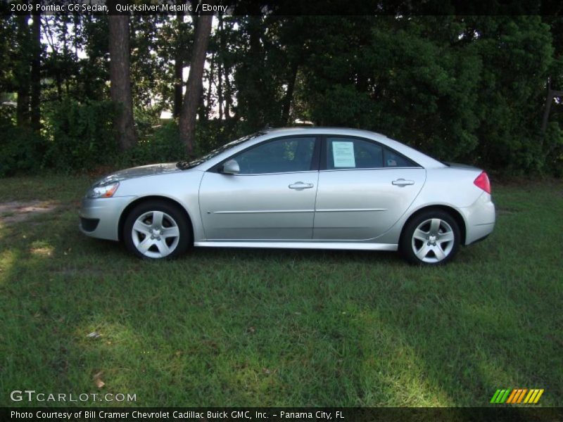 Quicksilver Metallic / Ebony 2009 Pontiac G6 Sedan