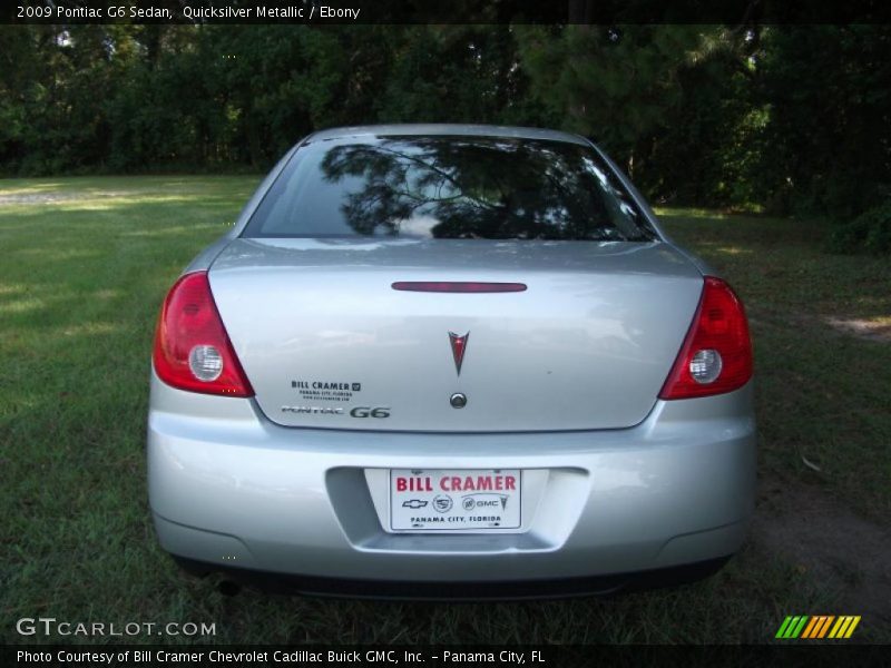 Quicksilver Metallic / Ebony 2009 Pontiac G6 Sedan