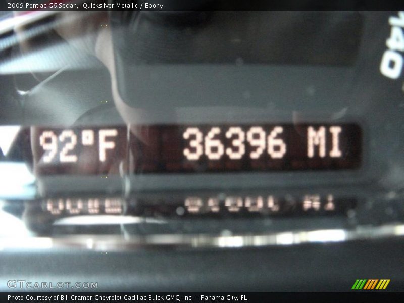 Quicksilver Metallic / Ebony 2009 Pontiac G6 Sedan