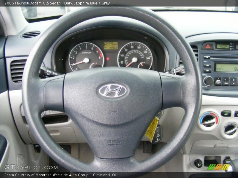 Dark Sapphire Blue / Gray 2006 Hyundai Accent GLS Sedan