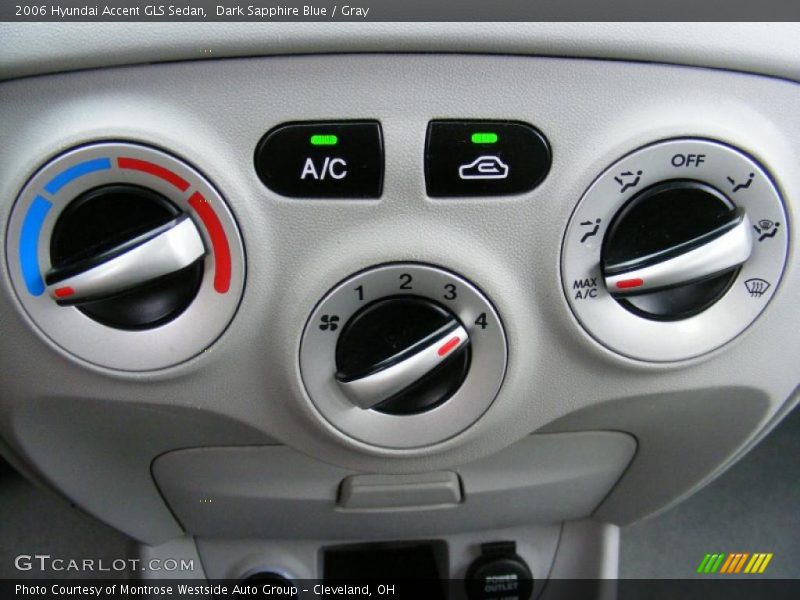 Dark Sapphire Blue / Gray 2006 Hyundai Accent GLS Sedan