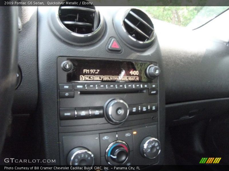 Quicksilver Metallic / Ebony 2009 Pontiac G6 Sedan