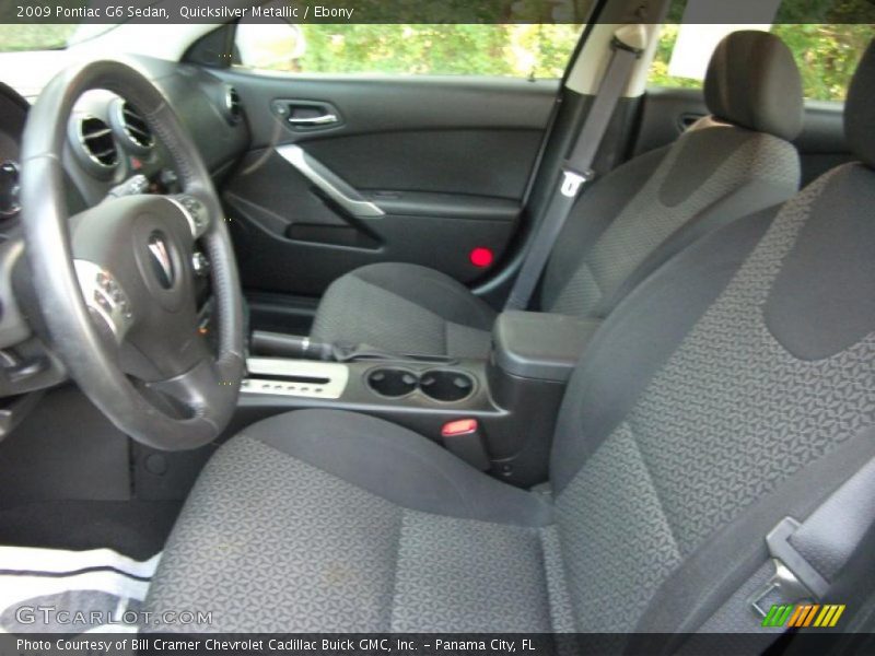 Quicksilver Metallic / Ebony 2009 Pontiac G6 Sedan