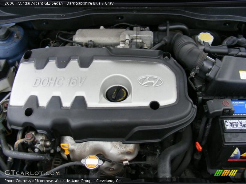 Dark Sapphire Blue / Gray 2006 Hyundai Accent GLS Sedan