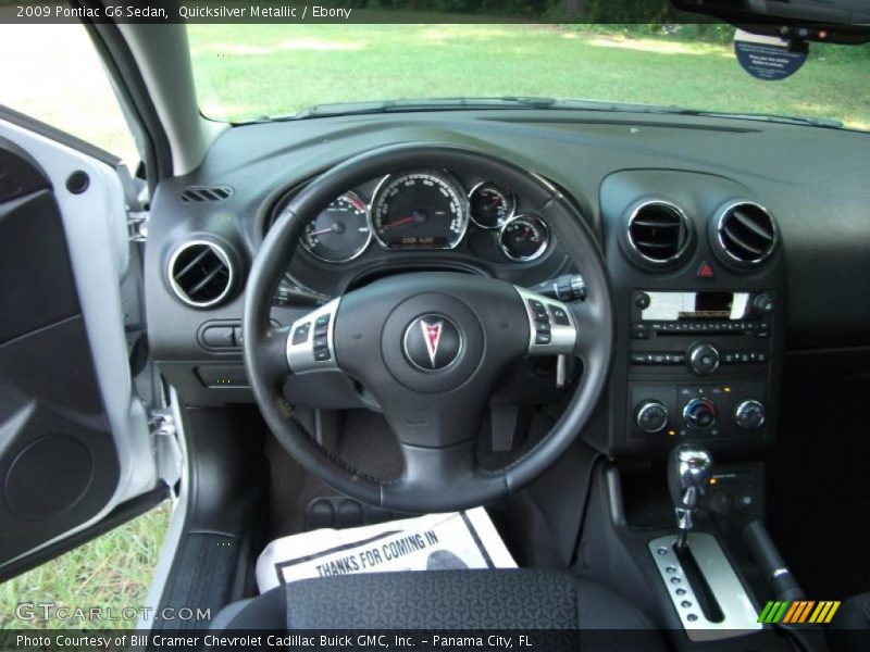 Quicksilver Metallic / Ebony 2009 Pontiac G6 Sedan