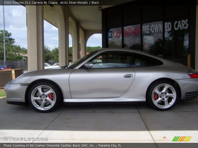 Arctic Silver Metallic / Black 2002 Porsche 911 Carrera 4S Coupe