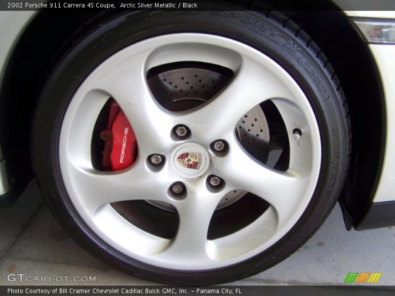 Arctic Silver Metallic / Black 2002 Porsche 911 Carrera 4S Coupe