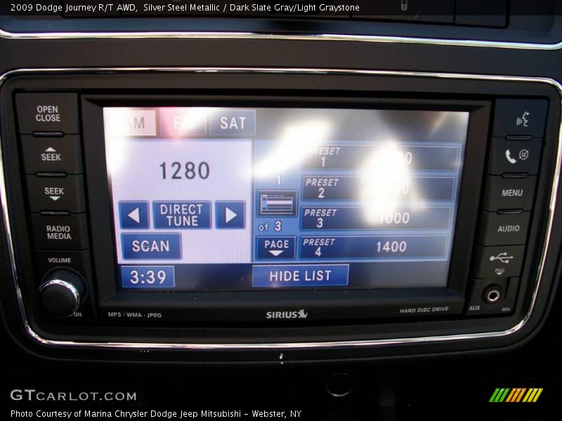 Silver Steel Metallic / Dark Slate Gray/Light Graystone 2009 Dodge Journey R/T AWD