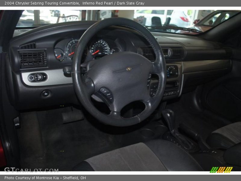 Inferno Red Pearl / Dark Slate Gray 2004 Chrysler Sebring Touring Convertible