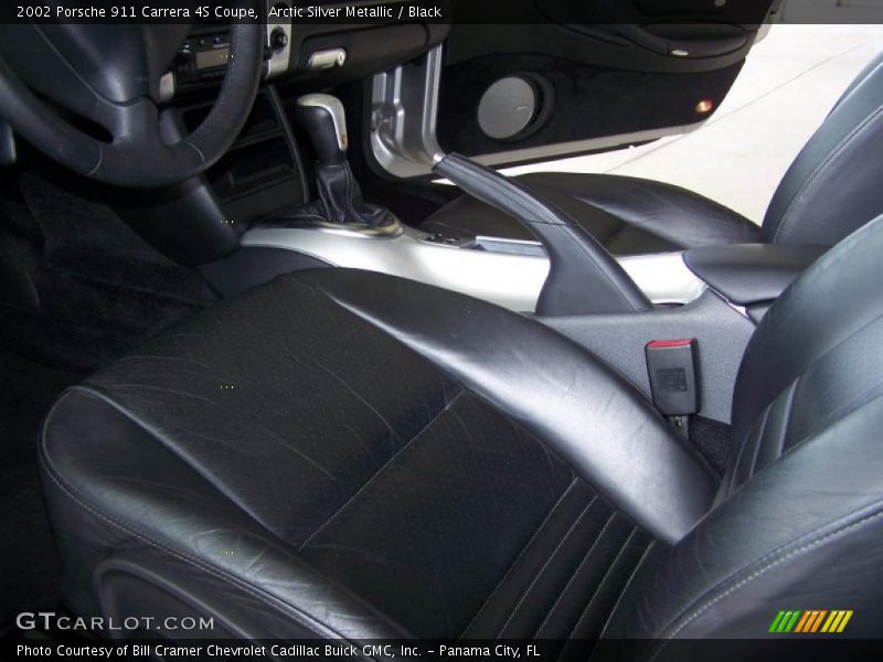Arctic Silver Metallic / Black 2002 Porsche 911 Carrera 4S Coupe