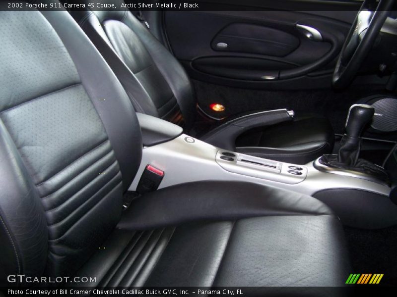 Arctic Silver Metallic / Black 2002 Porsche 911 Carrera 4S Coupe