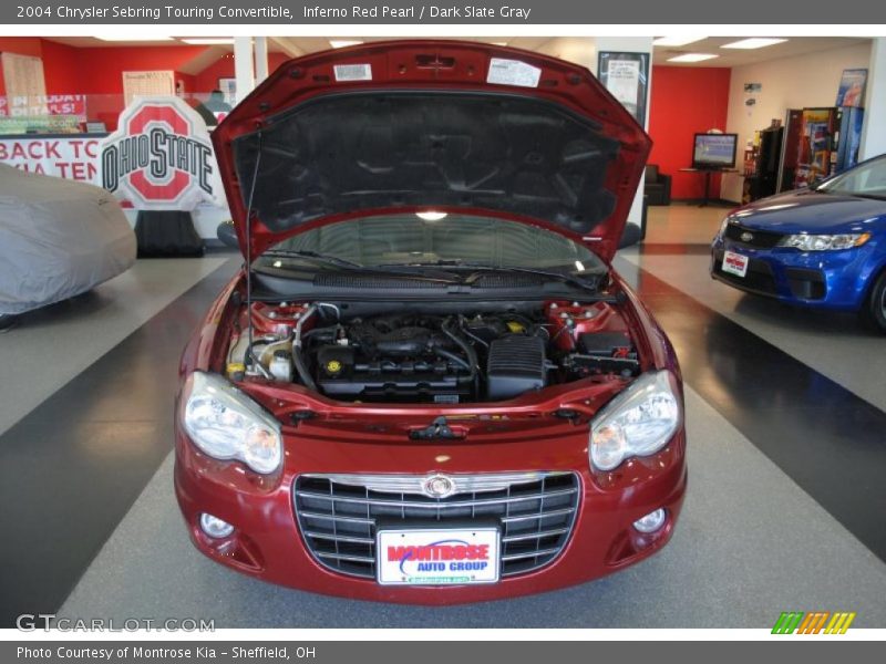 Inferno Red Pearl / Dark Slate Gray 2004 Chrysler Sebring Touring Convertible