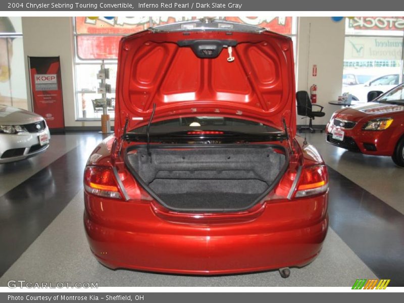 Inferno Red Pearl / Dark Slate Gray 2004 Chrysler Sebring Touring Convertible