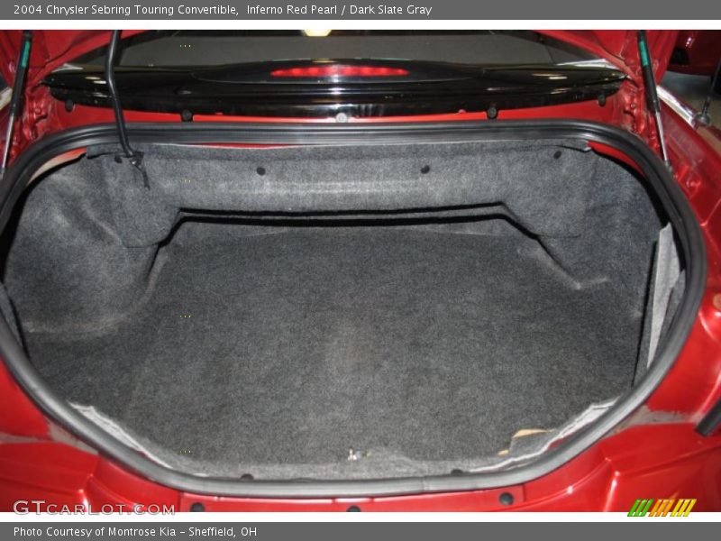 Inferno Red Pearl / Dark Slate Gray 2004 Chrysler Sebring Touring Convertible