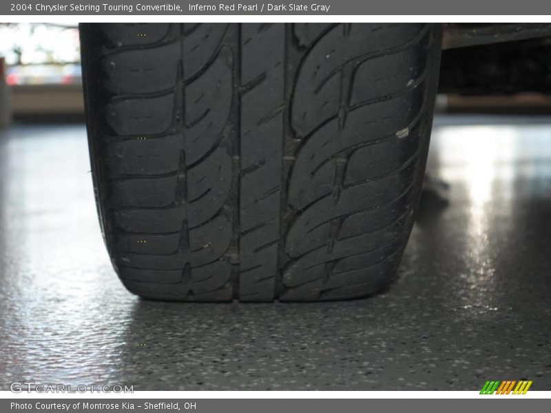 Inferno Red Pearl / Dark Slate Gray 2004 Chrysler Sebring Touring Convertible