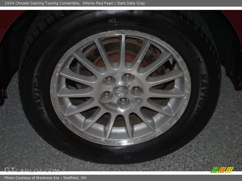 Inferno Red Pearl / Dark Slate Gray 2004 Chrysler Sebring Touring Convertible