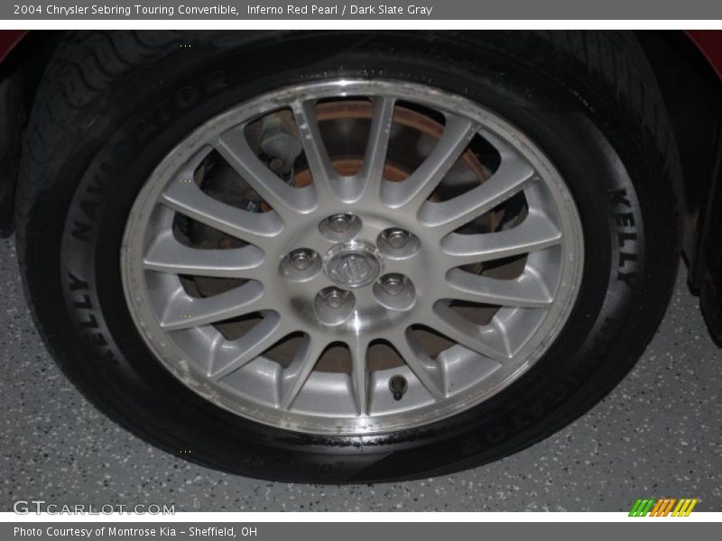 Inferno Red Pearl / Dark Slate Gray 2004 Chrysler Sebring Touring Convertible