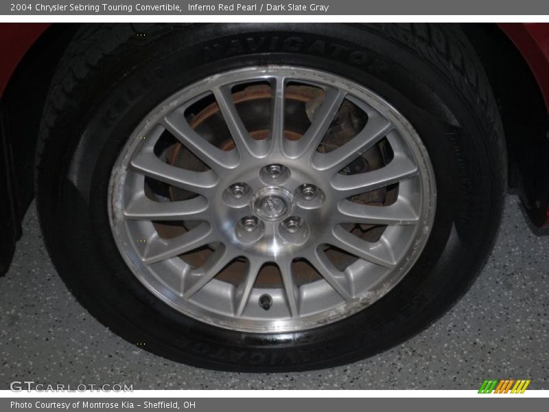 Inferno Red Pearl / Dark Slate Gray 2004 Chrysler Sebring Touring Convertible