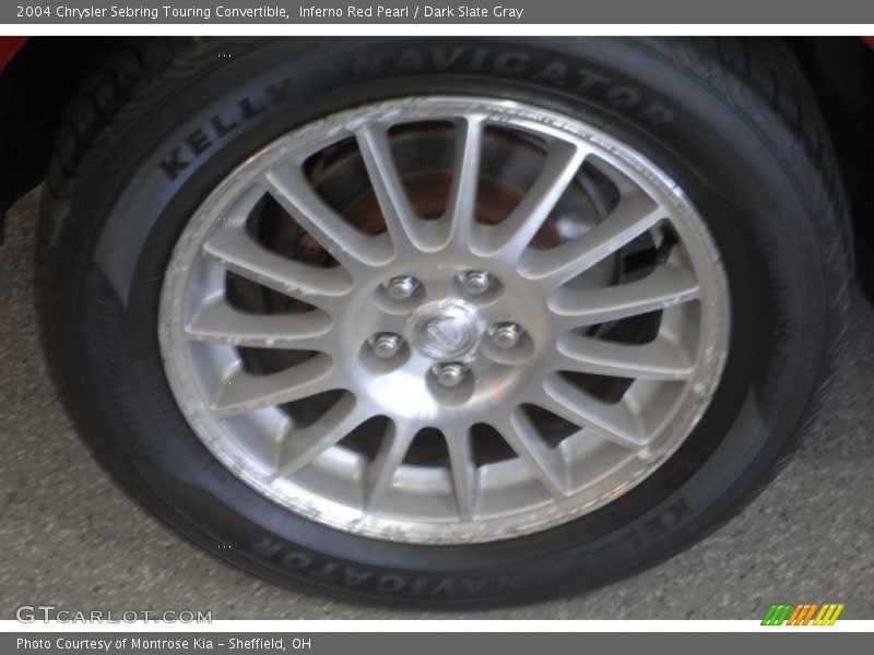 Inferno Red Pearl / Dark Slate Gray 2004 Chrysler Sebring Touring Convertible