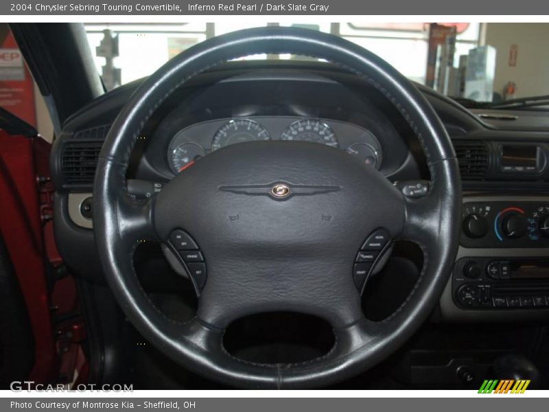 Inferno Red Pearl / Dark Slate Gray 2004 Chrysler Sebring Touring Convertible
