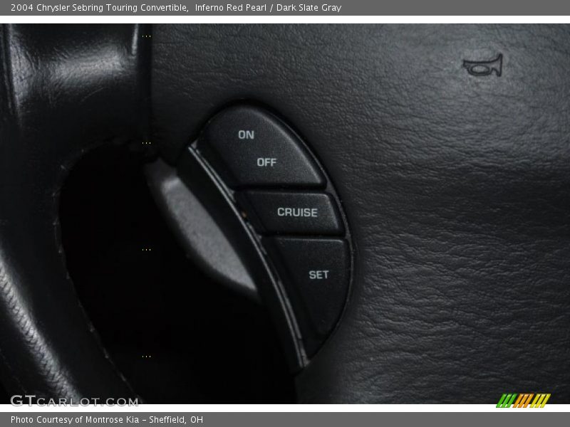 Inferno Red Pearl / Dark Slate Gray 2004 Chrysler Sebring Touring Convertible
