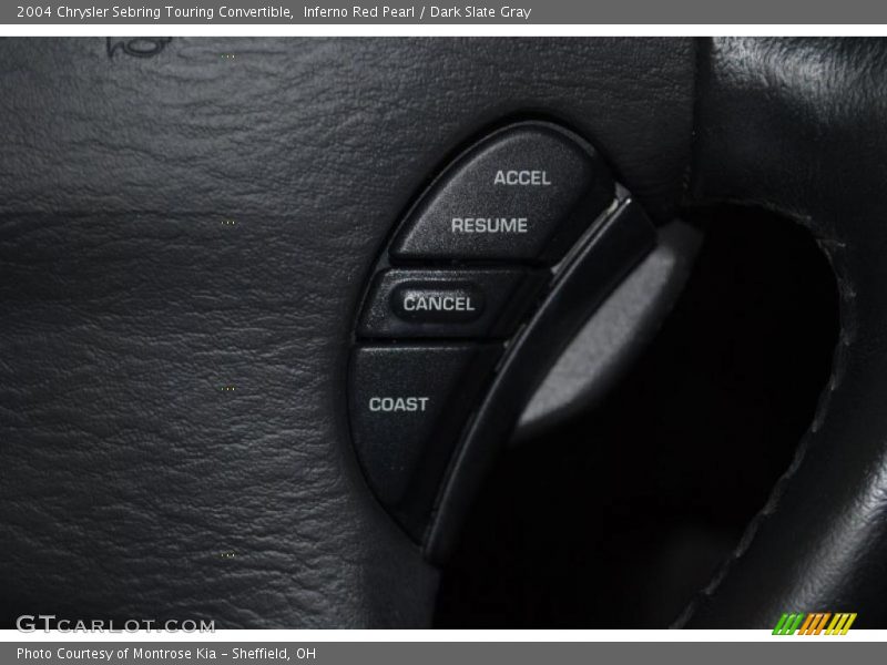 Inferno Red Pearl / Dark Slate Gray 2004 Chrysler Sebring Touring Convertible