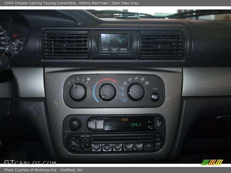 Inferno Red Pearl / Dark Slate Gray 2004 Chrysler Sebring Touring Convertible