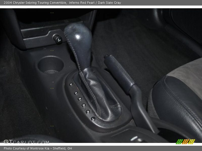 Inferno Red Pearl / Dark Slate Gray 2004 Chrysler Sebring Touring Convertible