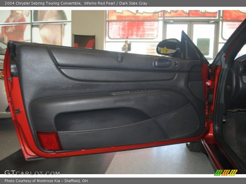 Inferno Red Pearl / Dark Slate Gray 2004 Chrysler Sebring Touring Convertible