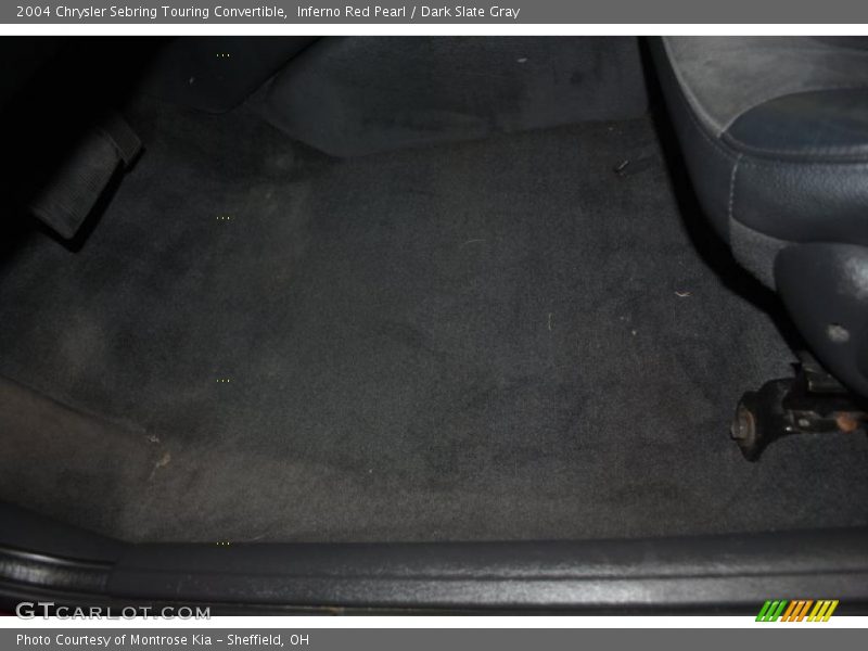 Inferno Red Pearl / Dark Slate Gray 2004 Chrysler Sebring Touring Convertible