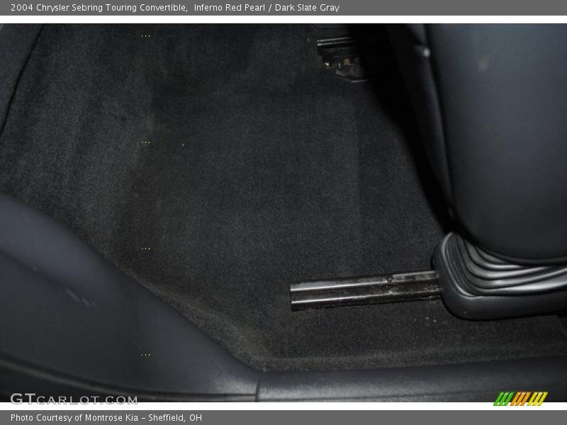 Inferno Red Pearl / Dark Slate Gray 2004 Chrysler Sebring Touring Convertible