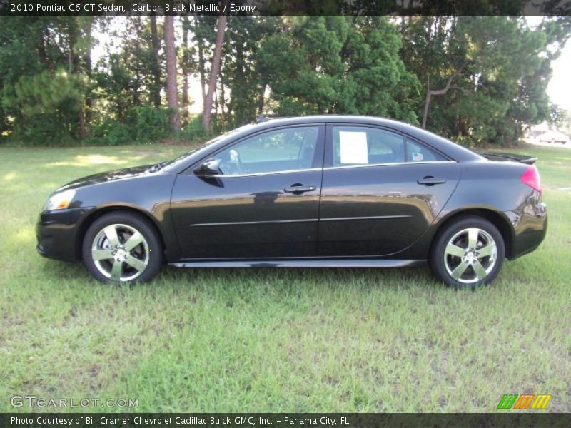 Carbon Black Metallic / Ebony 2010 Pontiac G6 GT Sedan