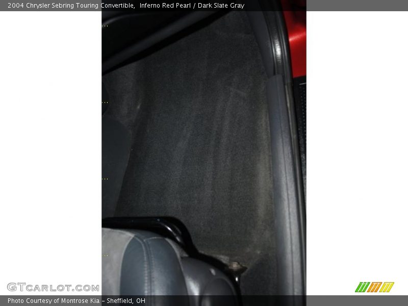Inferno Red Pearl / Dark Slate Gray 2004 Chrysler Sebring Touring Convertible