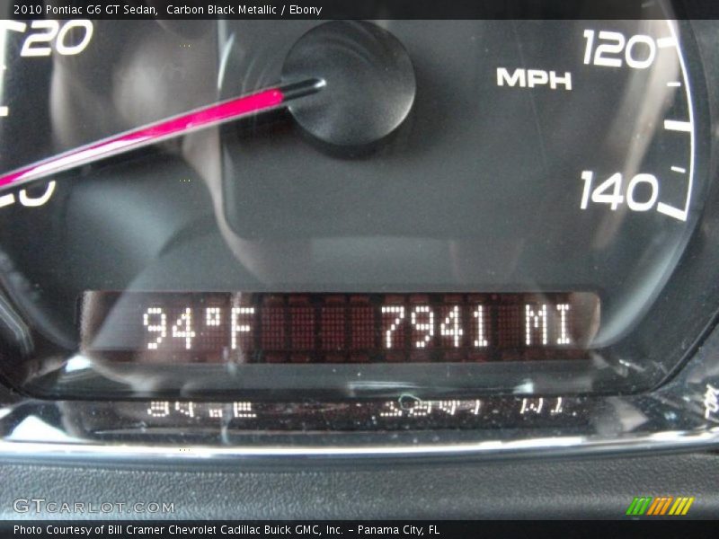 Carbon Black Metallic / Ebony 2010 Pontiac G6 GT Sedan