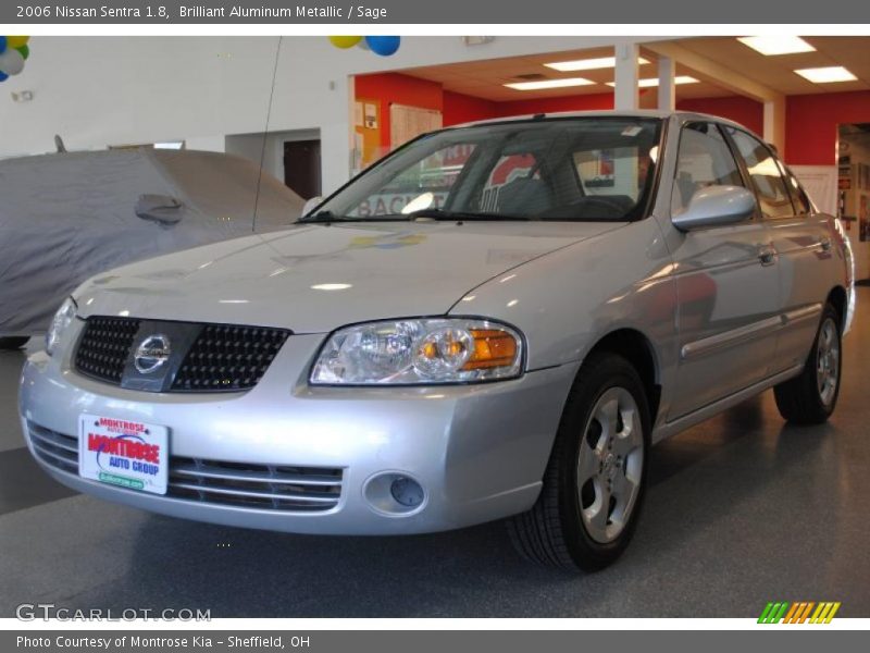 Brilliant Aluminum Metallic / Sage 2006 Nissan Sentra 1.8