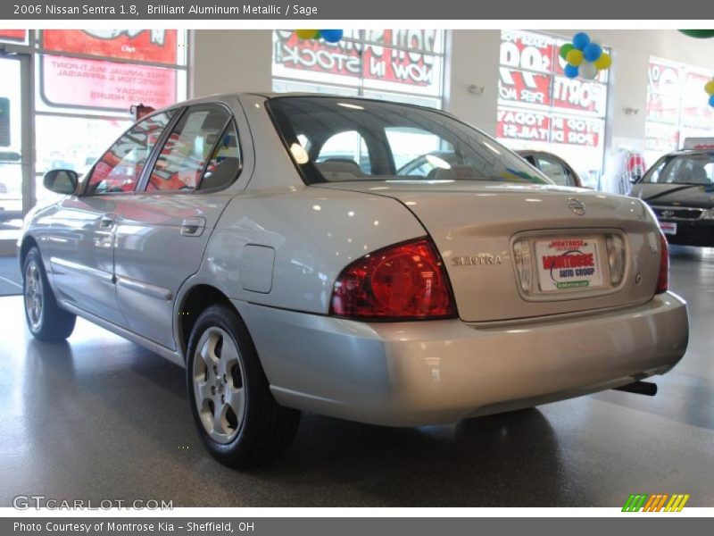 Brilliant Aluminum Metallic / Sage 2006 Nissan Sentra 1.8