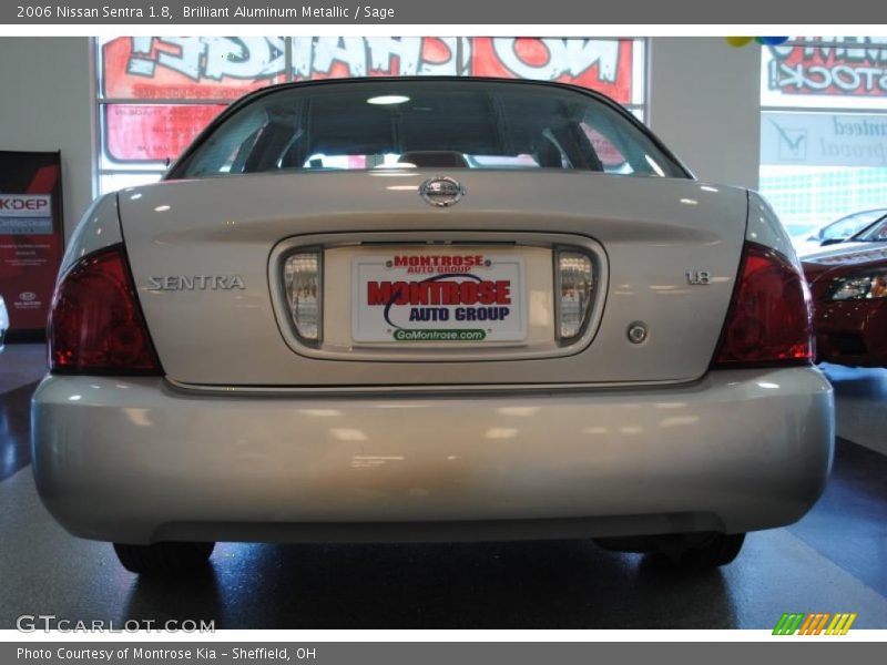 Brilliant Aluminum Metallic / Sage 2006 Nissan Sentra 1.8