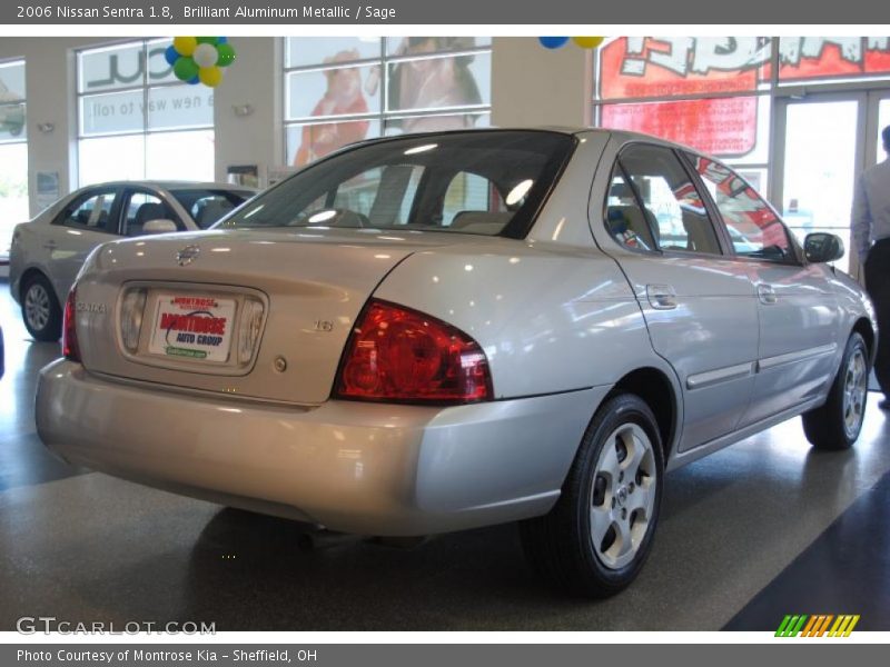 Brilliant Aluminum Metallic / Sage 2006 Nissan Sentra 1.8