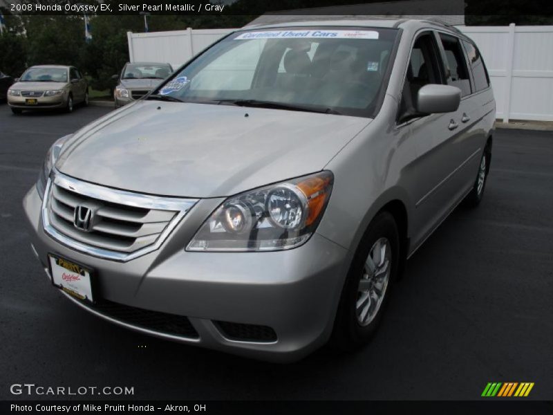 Silver Pearl Metallic / Gray 2008 Honda Odyssey EX