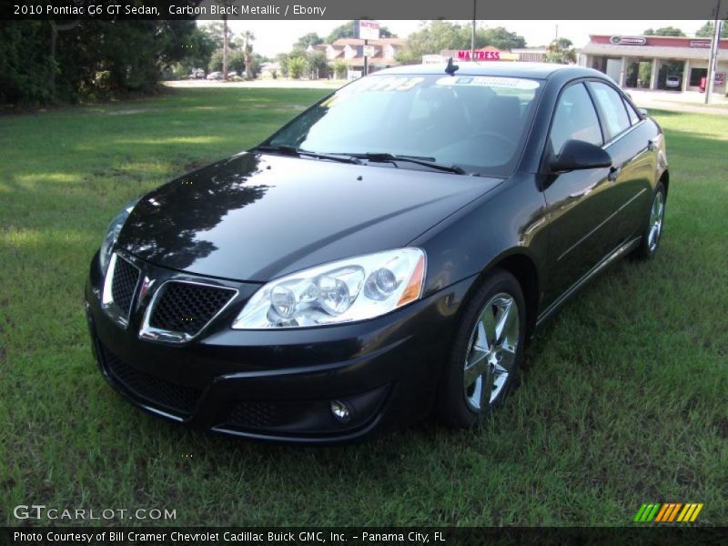 Carbon Black Metallic / Ebony 2010 Pontiac G6 GT Sedan